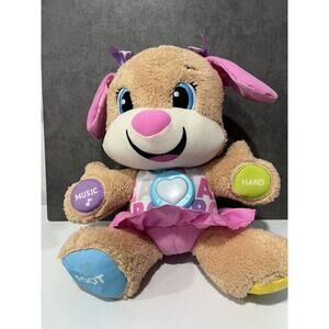Fisher-Price Laugh &Learn Smart Stages Sis Plush Toy with 75+Songs & Sounds GIRL